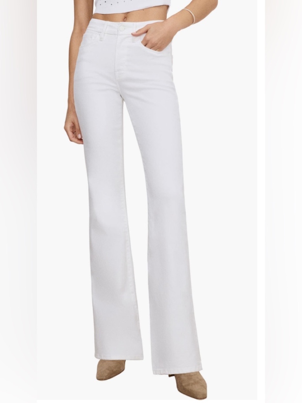 Good American Food Legs Flare Jeans -Brand New With Tags.. Retails = $168.00